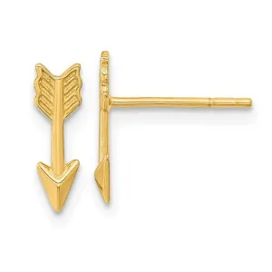 14k Gold Arrow Earrings