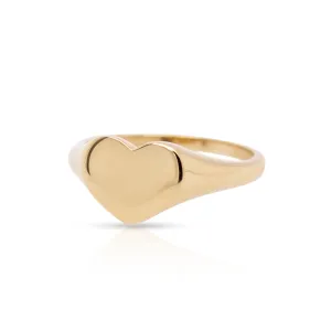 14K Gold Heart Ring