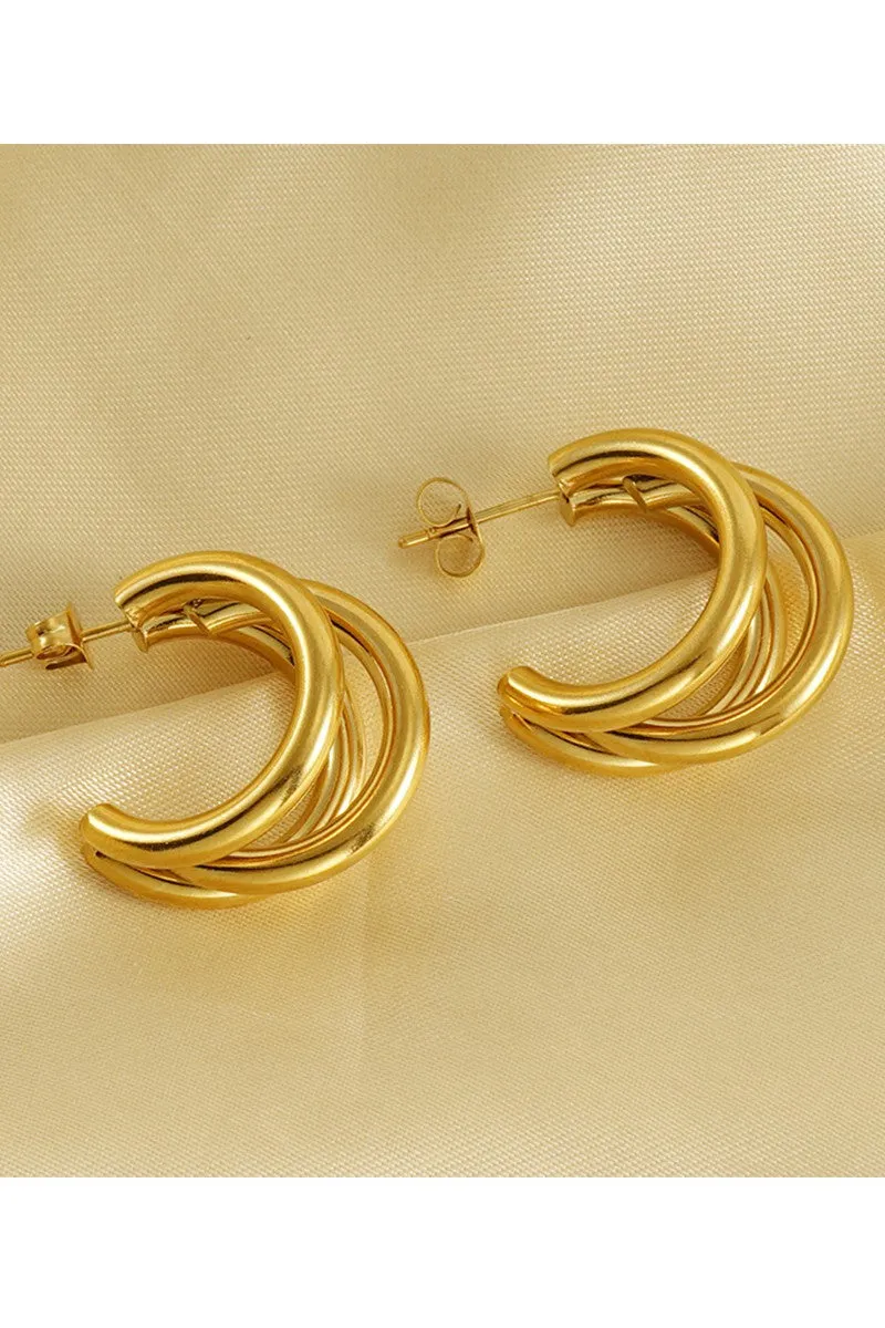 18K GOLD PLATED STAINLESS STEEL EARRINGS