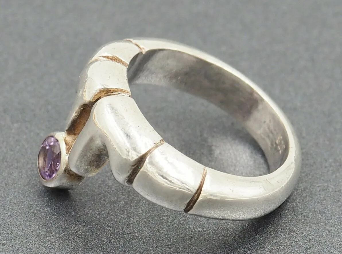 925 Sterling Silver Amethyst Ring