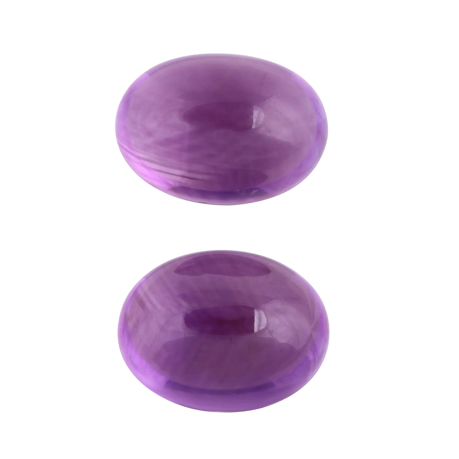 African Amethyst 14X10 Oval Cab Pair 16.15 Cts.