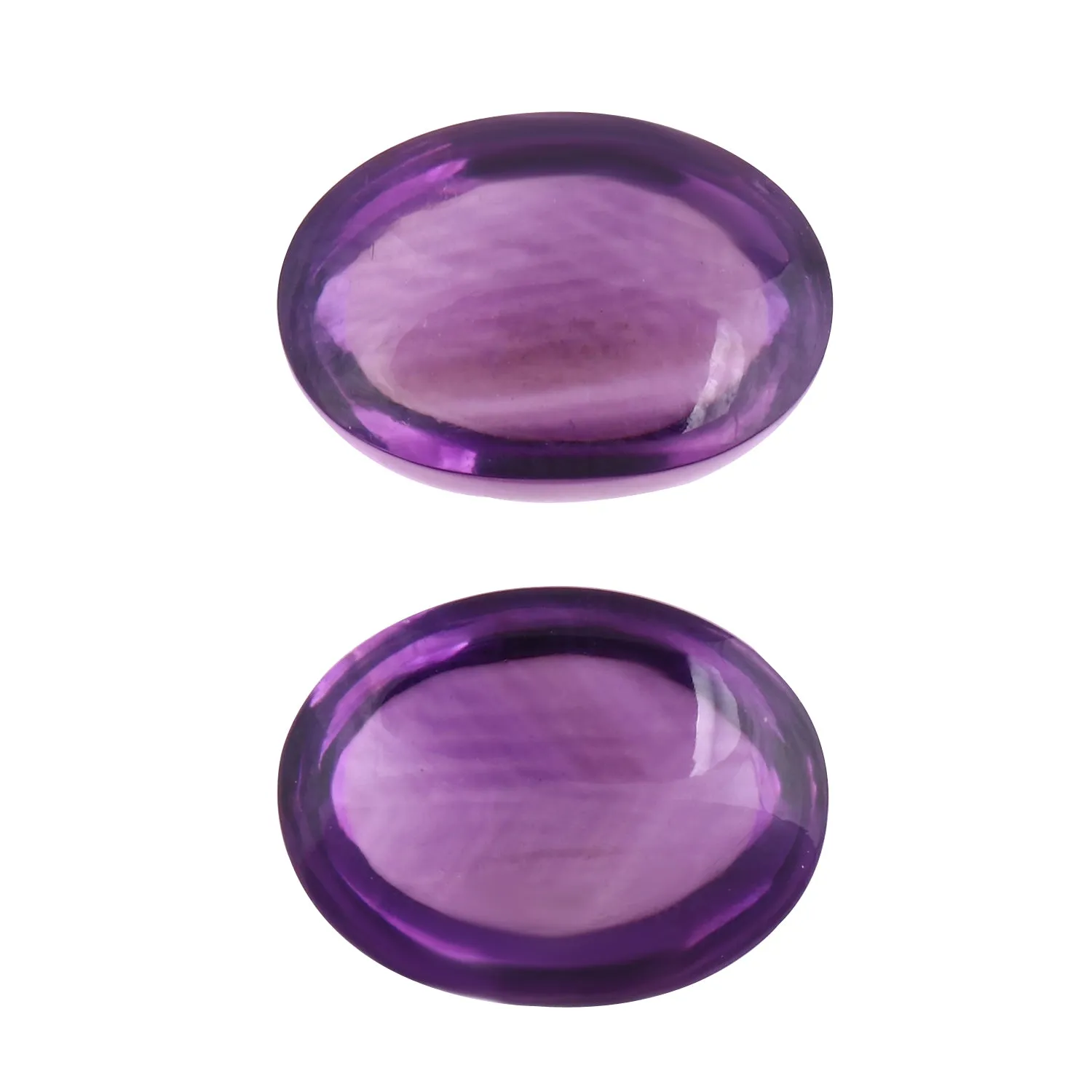 African Amethyst 14X10 Oval Cab Pair 16.15 Cts.