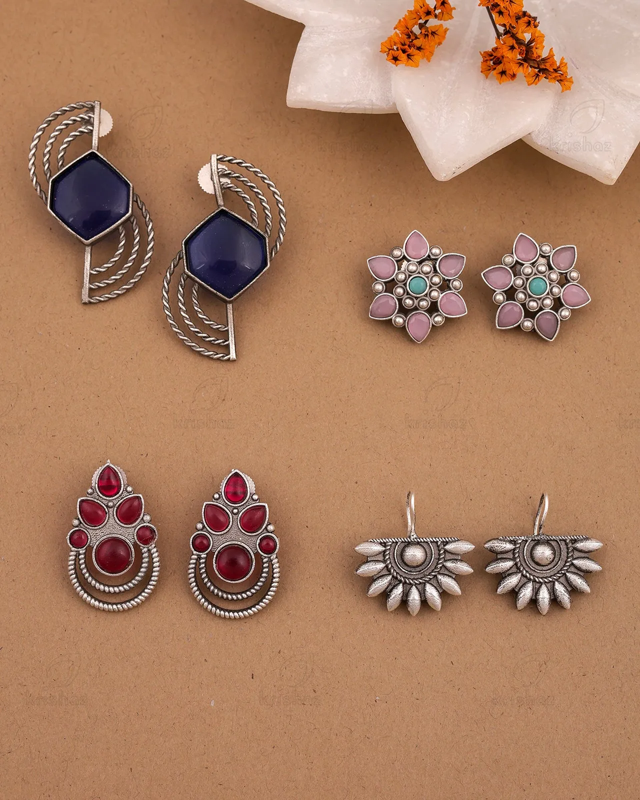 Alam Combo Earring Set - wxo