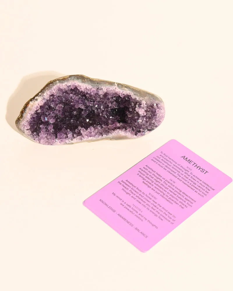 Amethyst Geode 4 inch