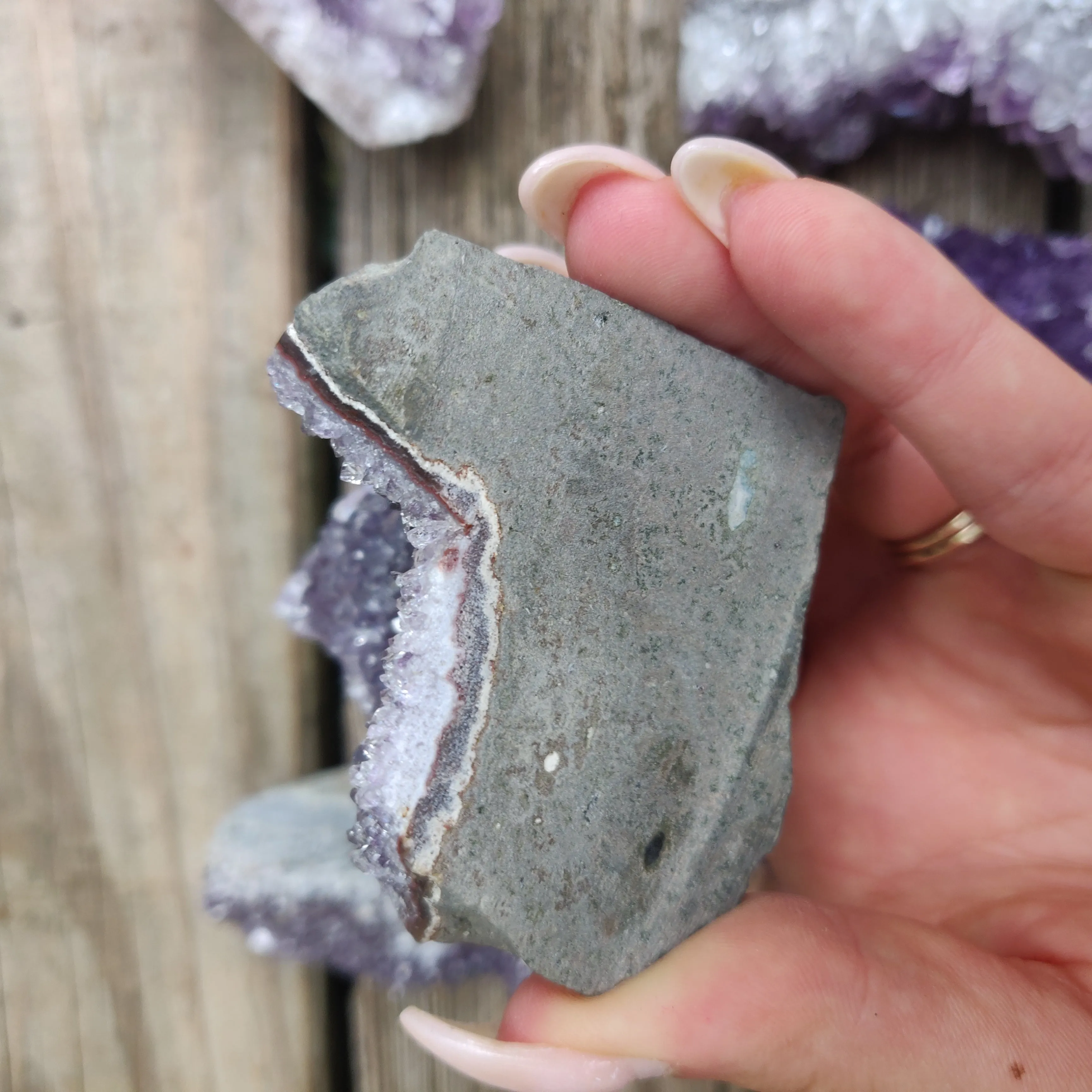 Amethyst Geode Free Form, Cut Base (#12)