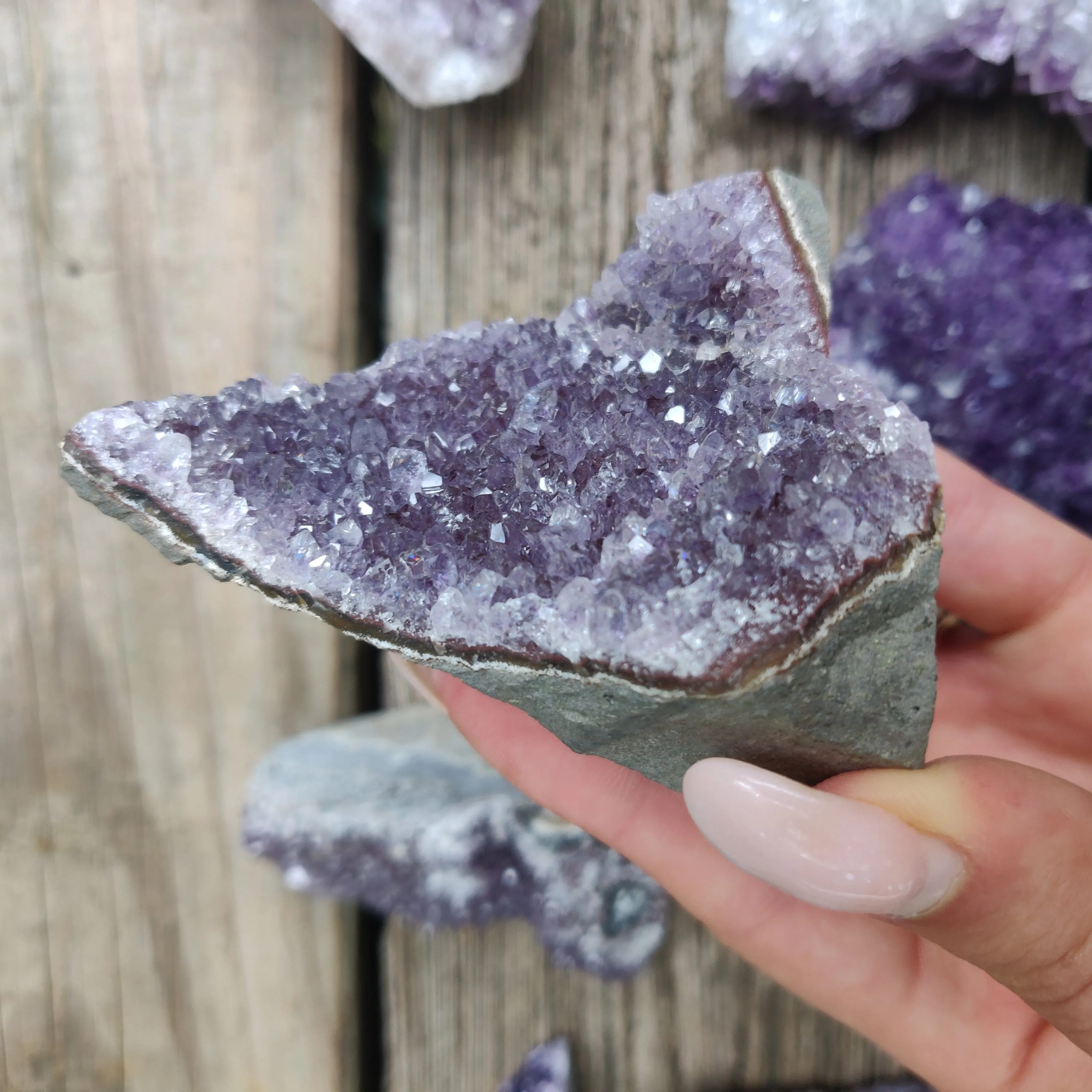 Amethyst Geode Free Form, Cut Base (#12)