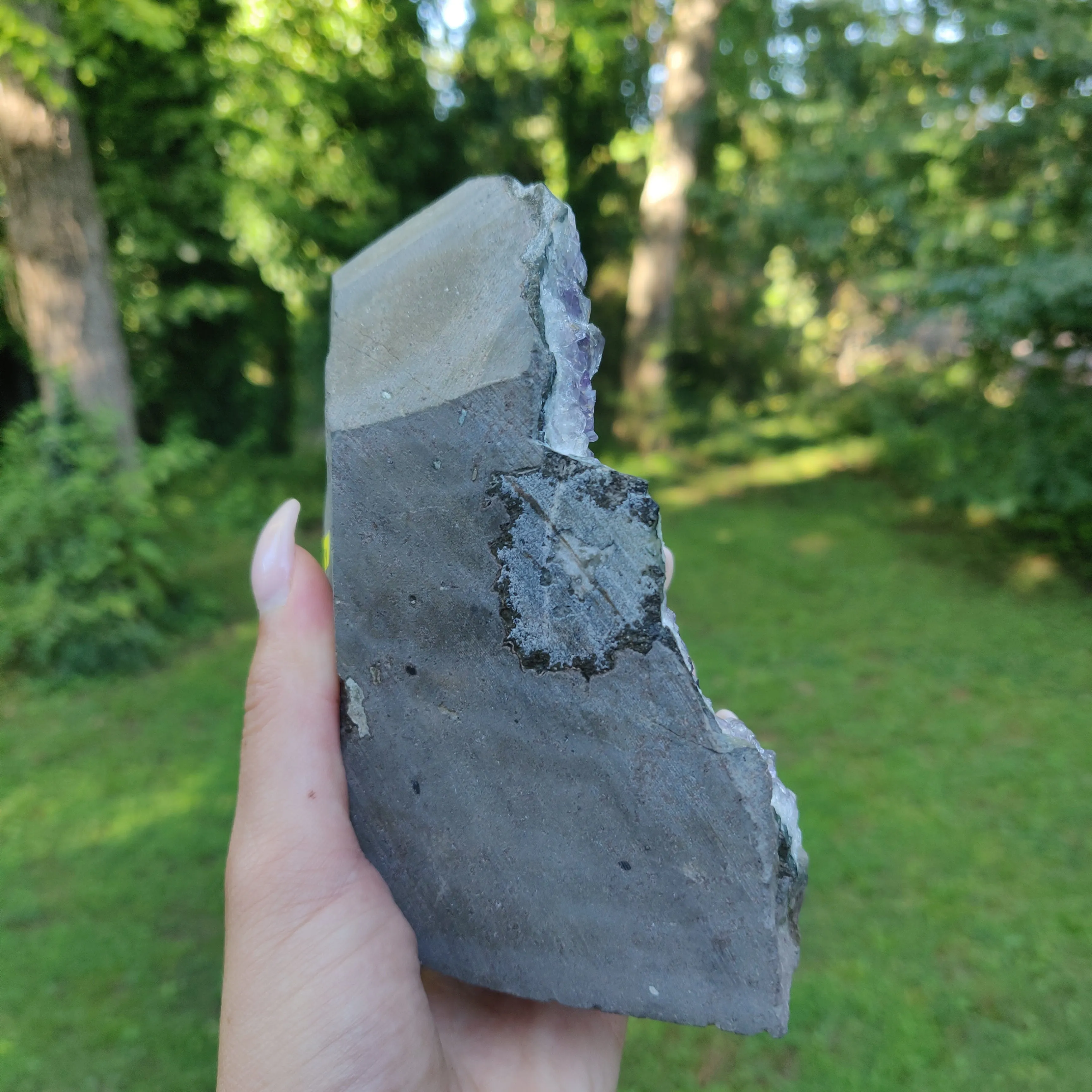 Amethyst Geode Free Form, Cut Base (#34)