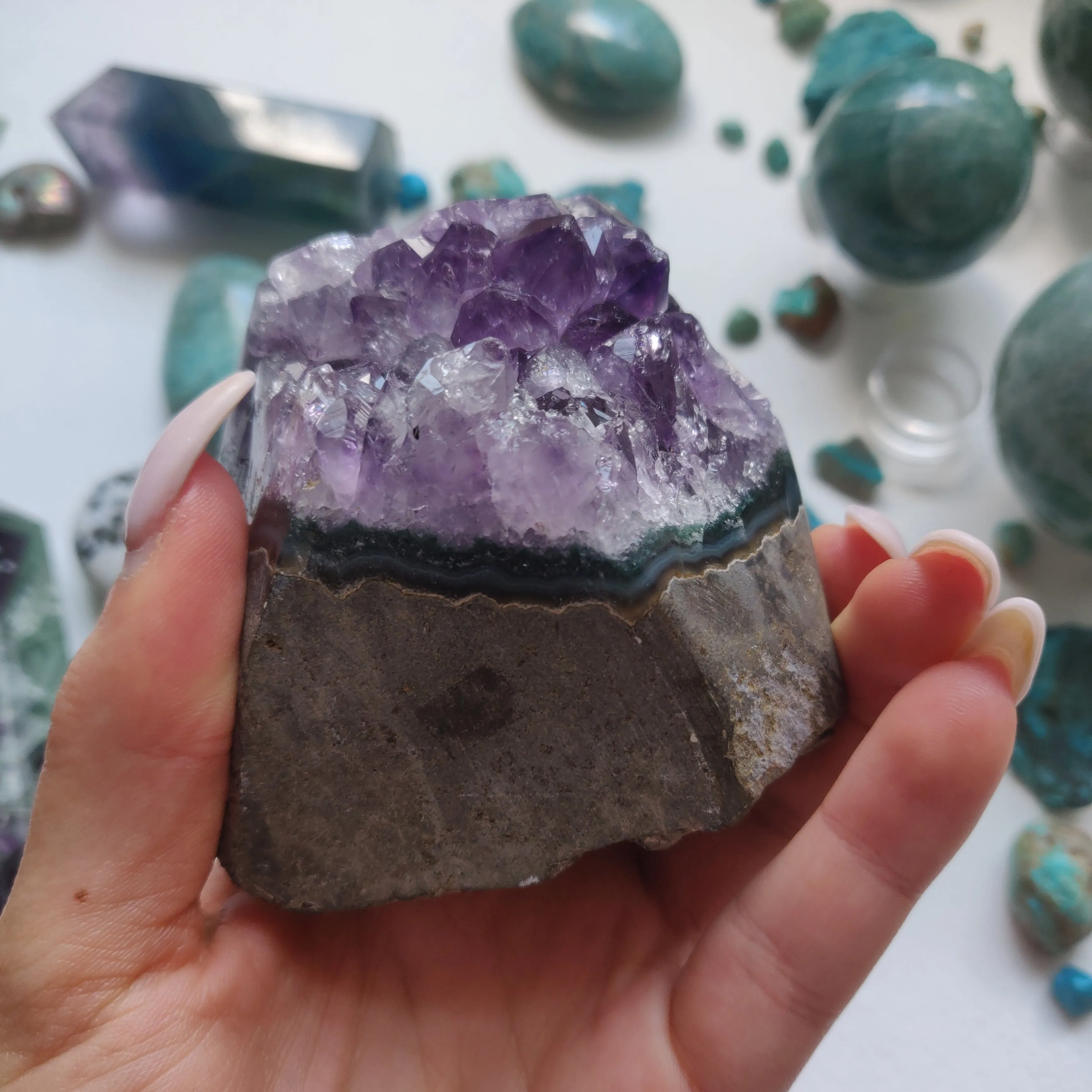 Amethyst Geode Free Form, Polished (#1A)