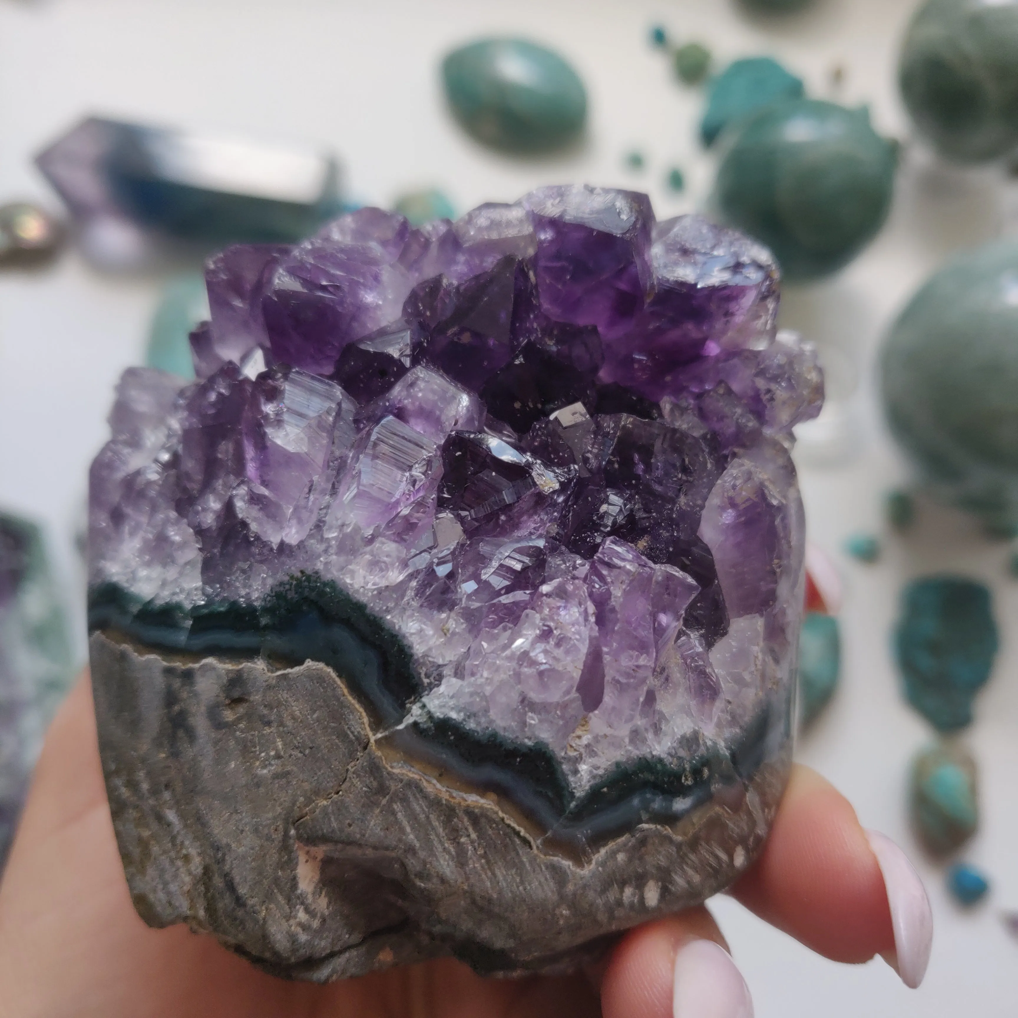 Amethyst Geode Free Form, Polished (#1A)