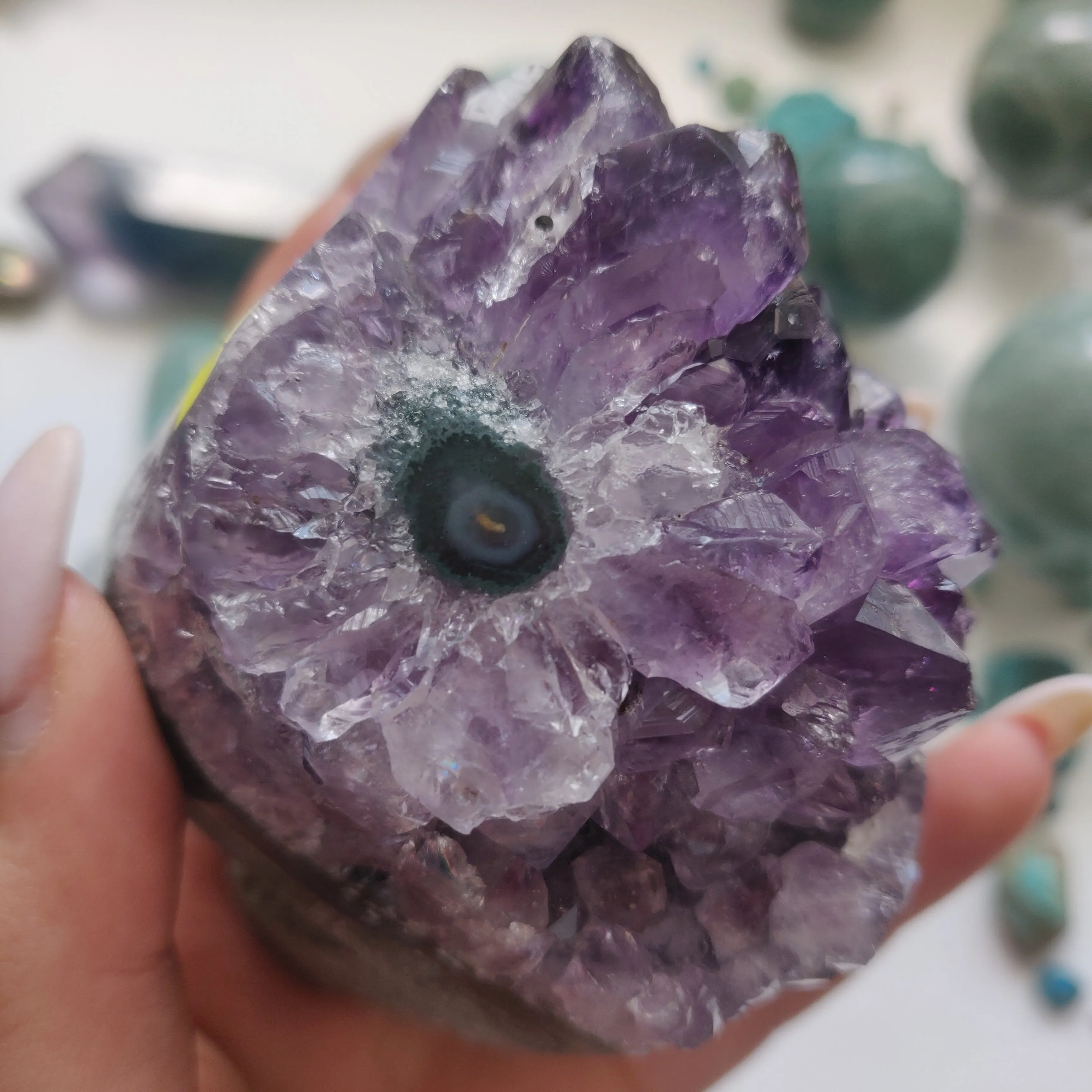 Amethyst Geode Free Form, Polished (#1A)