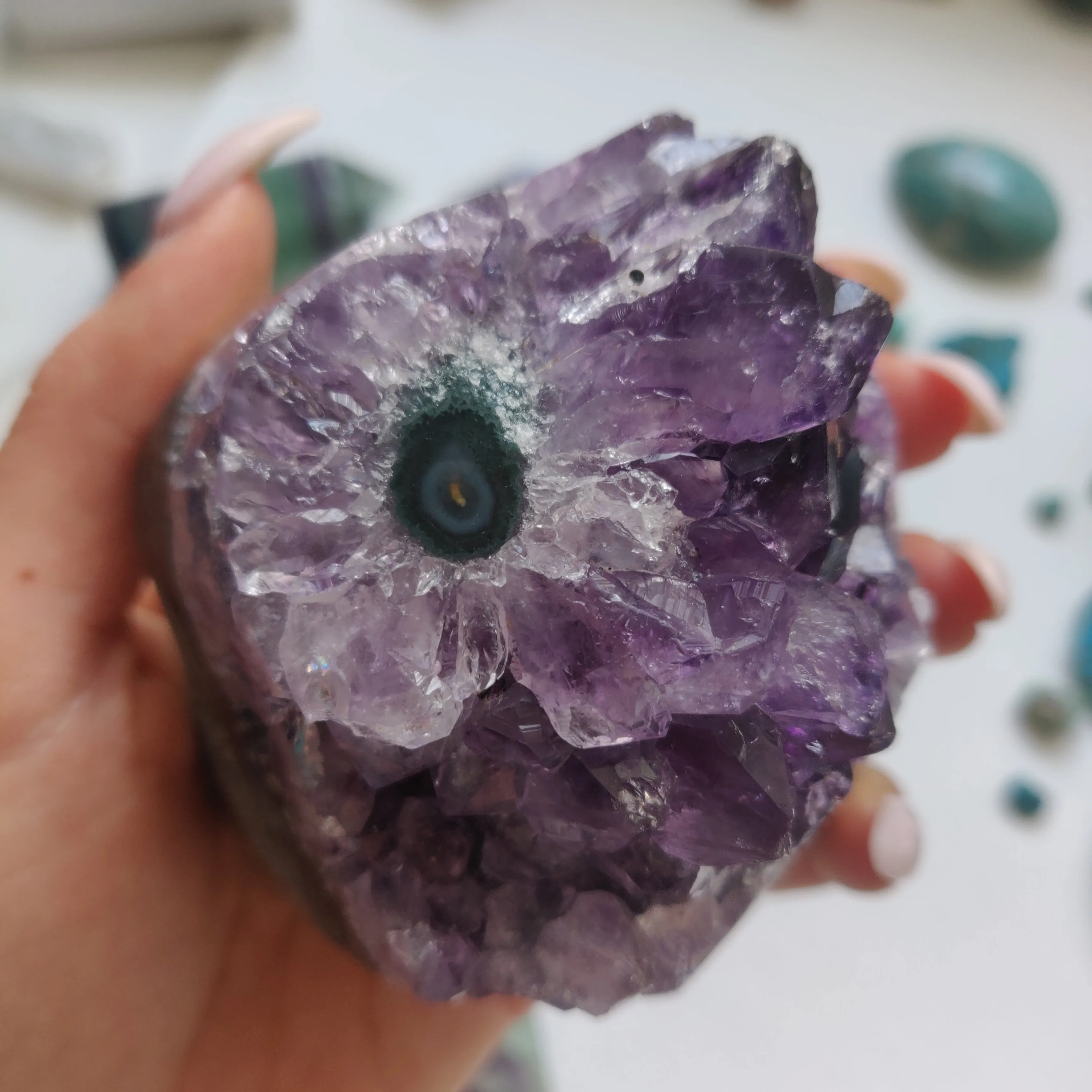 Amethyst Geode Free Form, Polished (#1A)