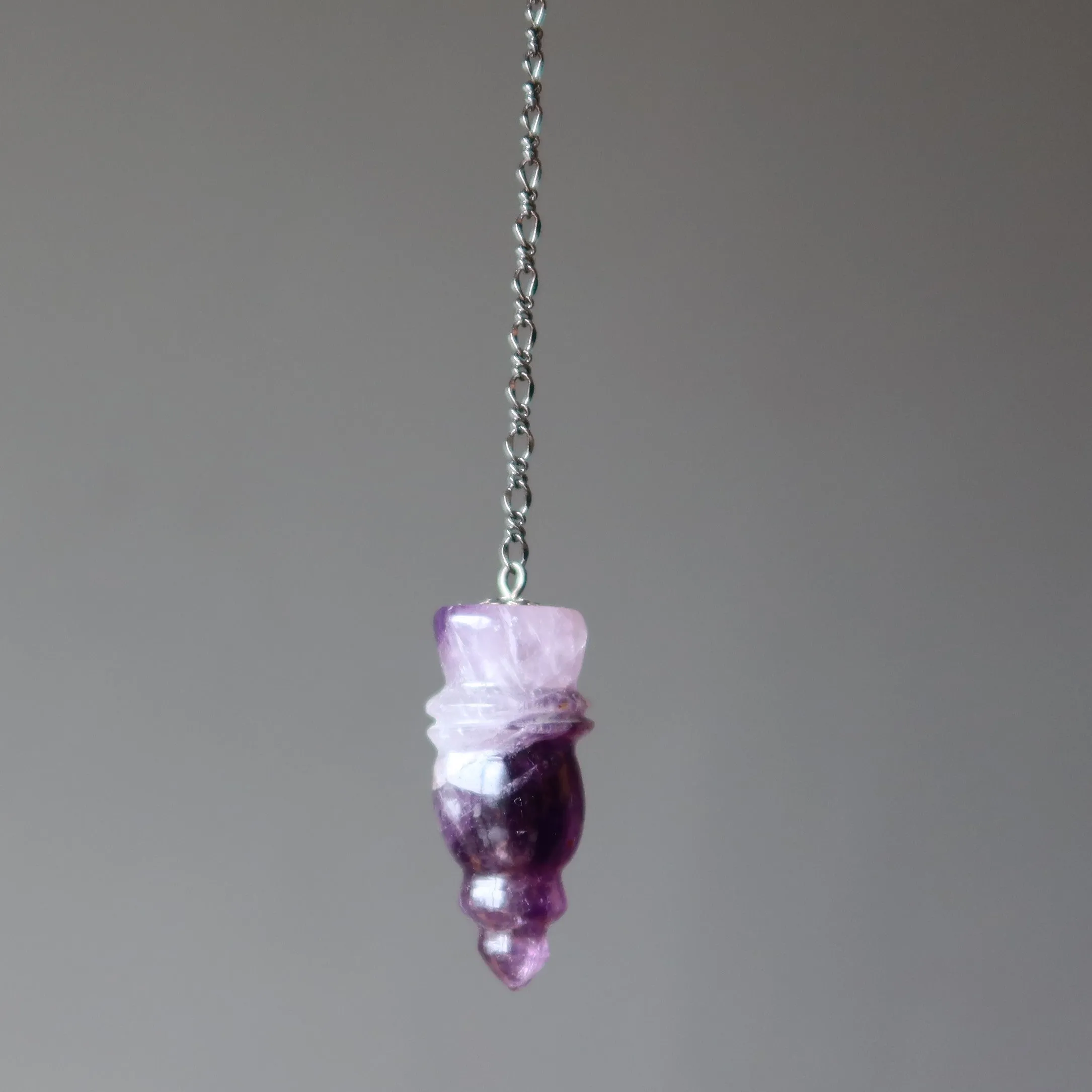 Amethyst Pendulum Ancient Relics Carved Crystal