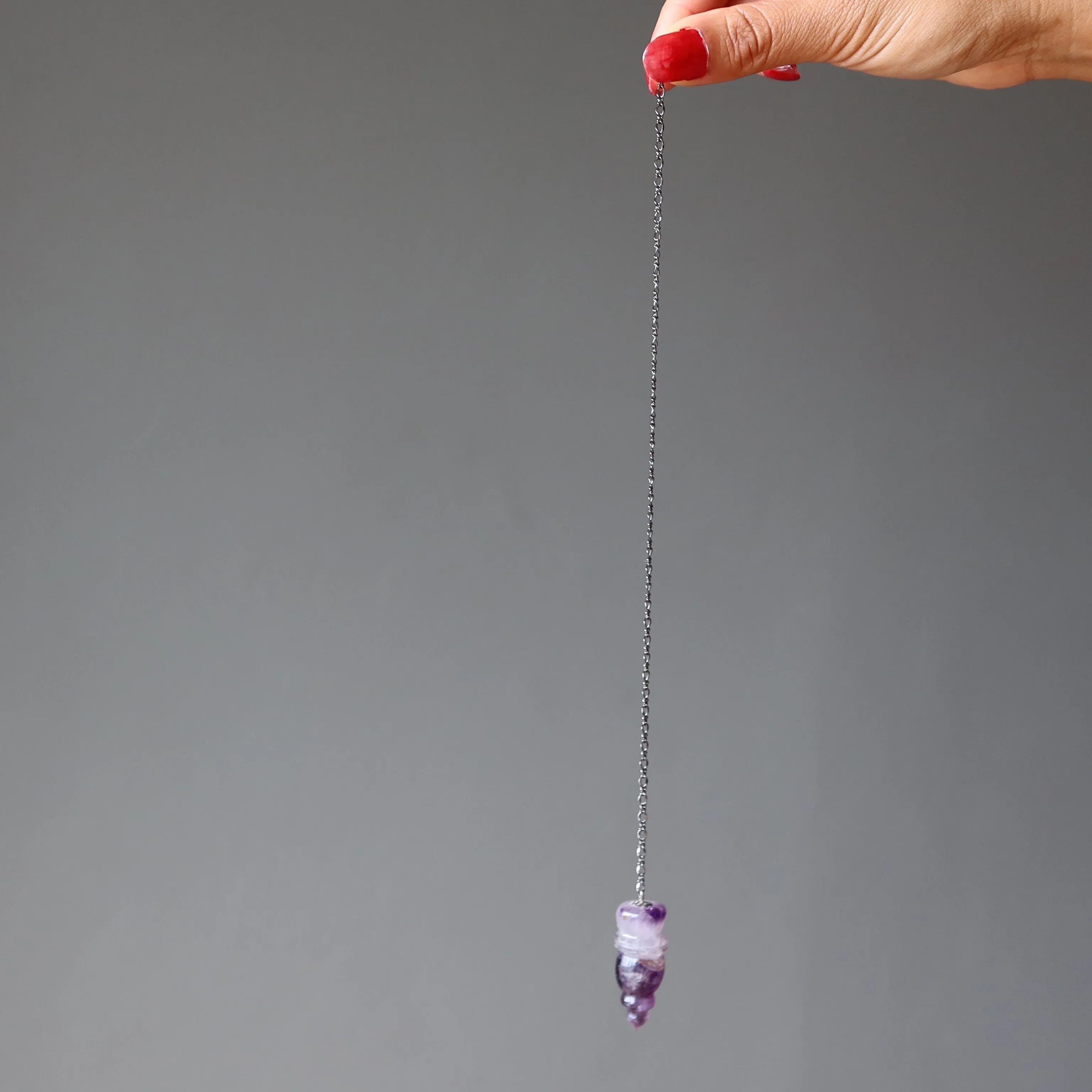 Amethyst Pendulum Ancient Relics Carved Crystal