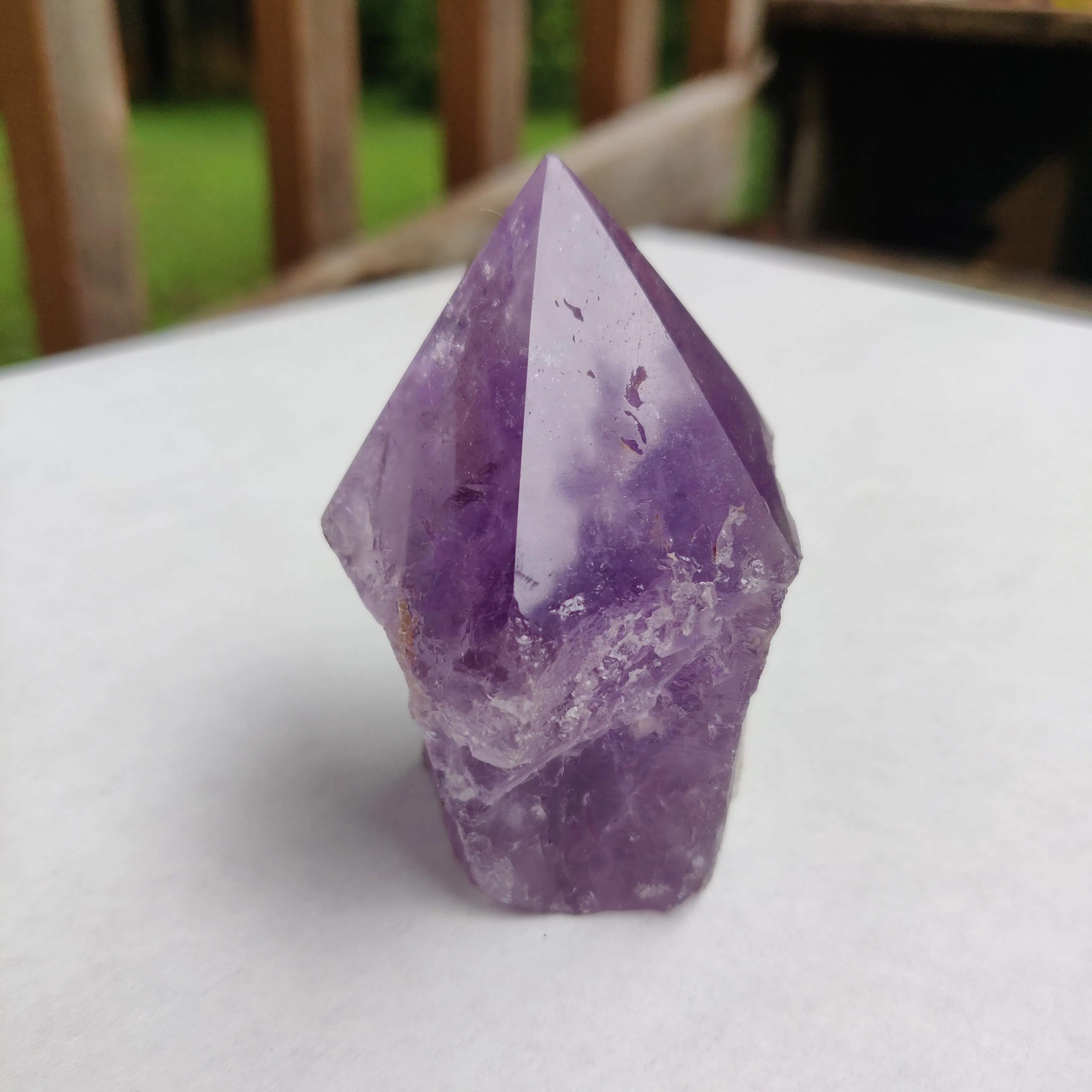 Amethyst Point, Polished Point with Rough Base (#12)