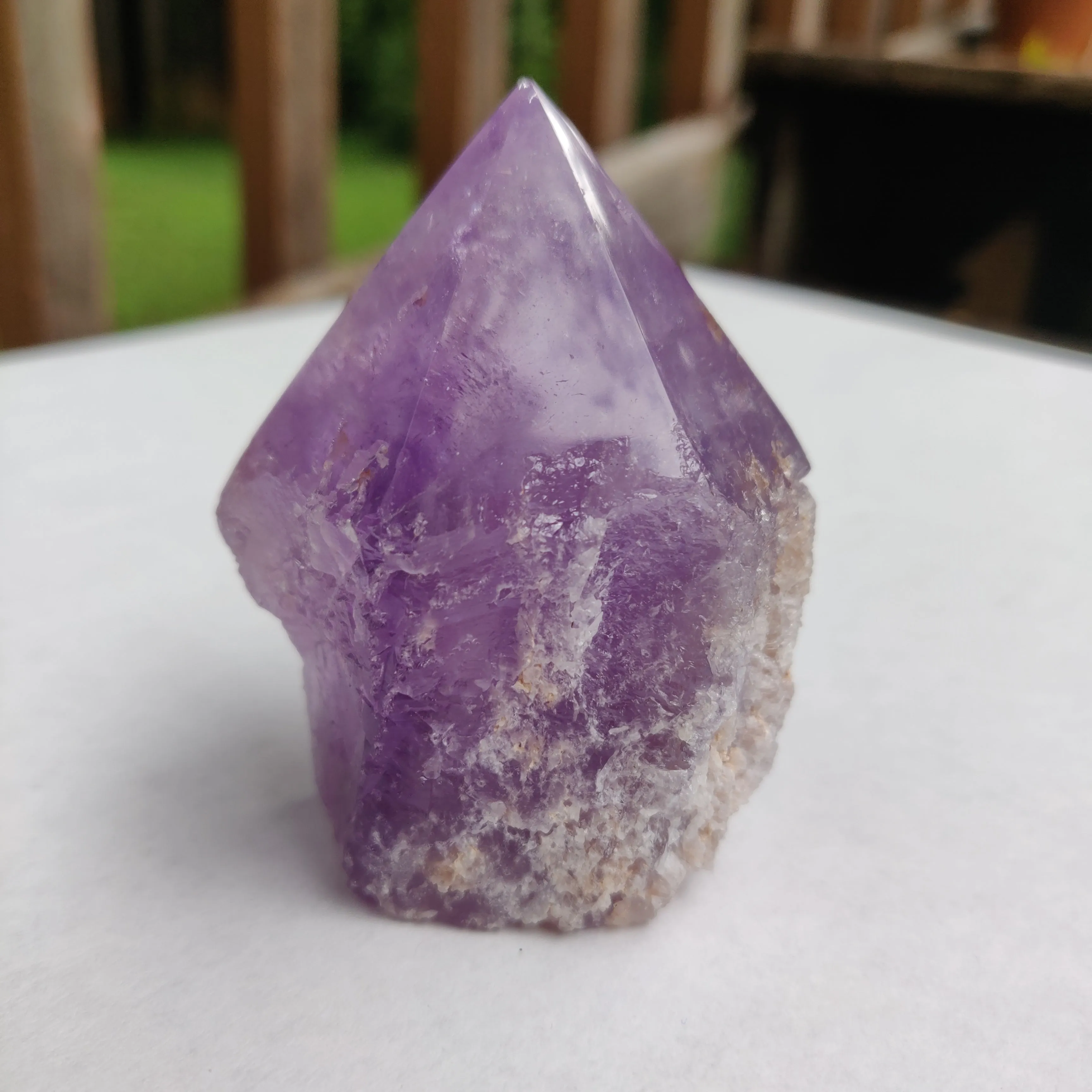 Amethyst Point, Polished Point with Rough Base (#12)