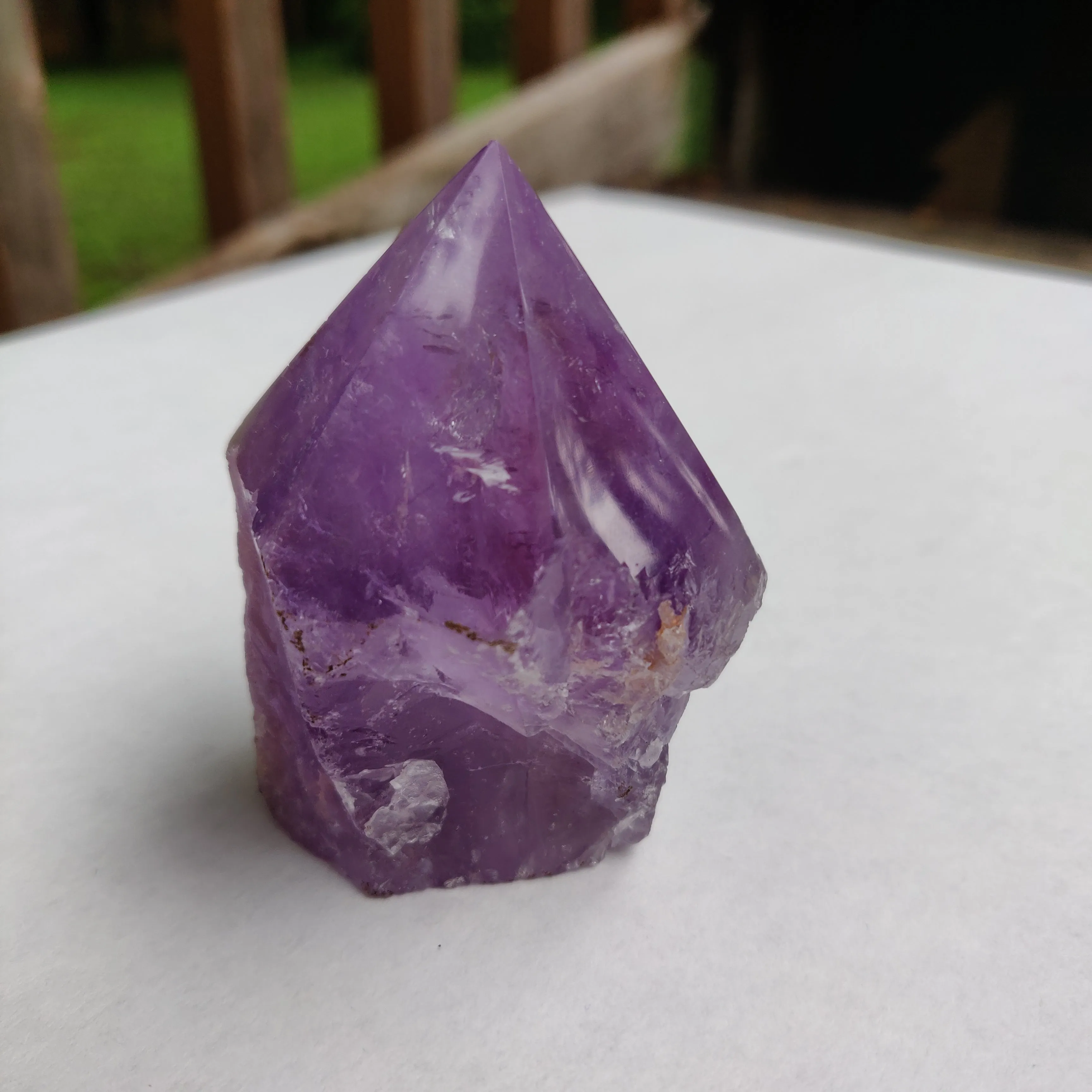 Amethyst Point, Polished Point with Rough Base (#12)