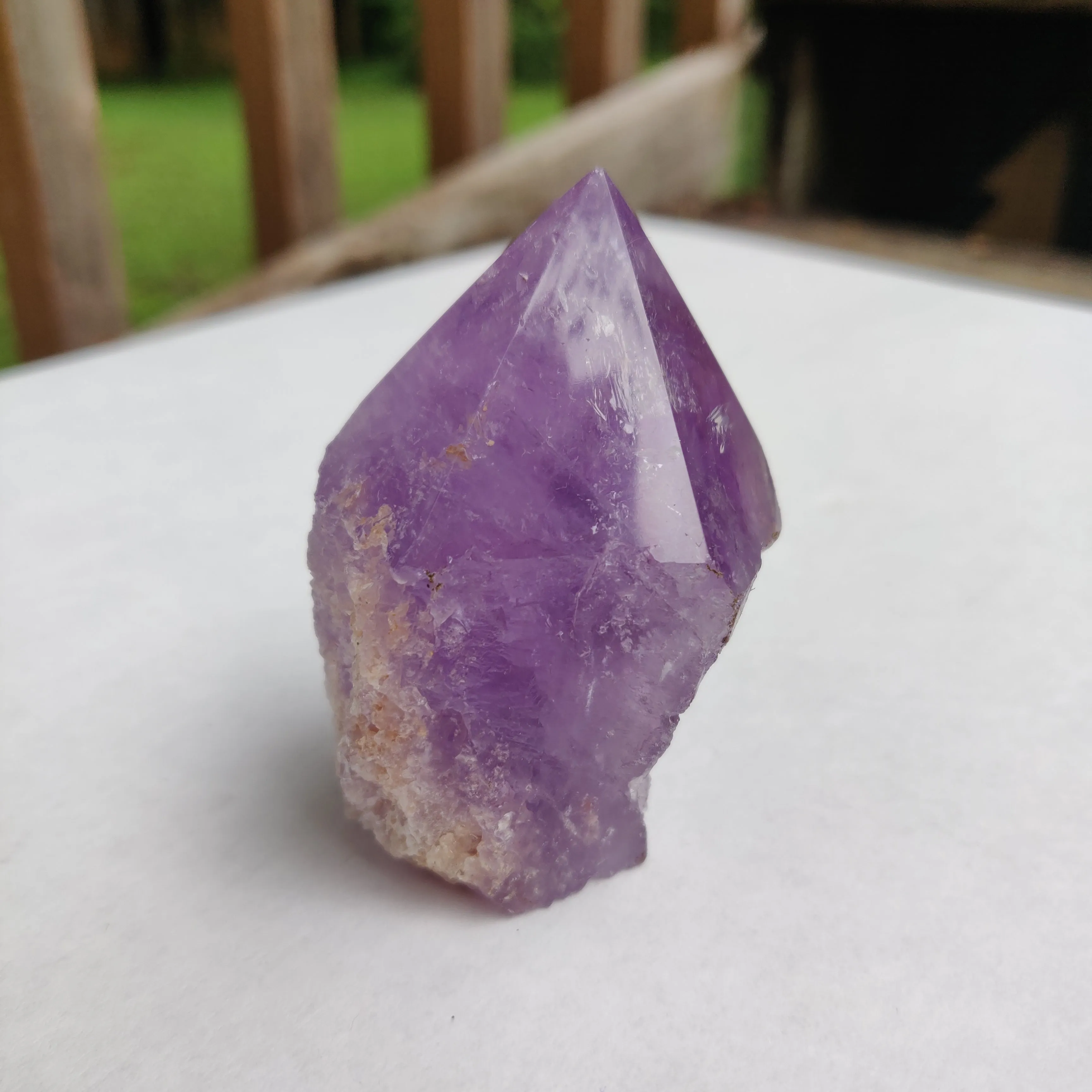 Amethyst Point, Polished Point with Rough Base (#12)