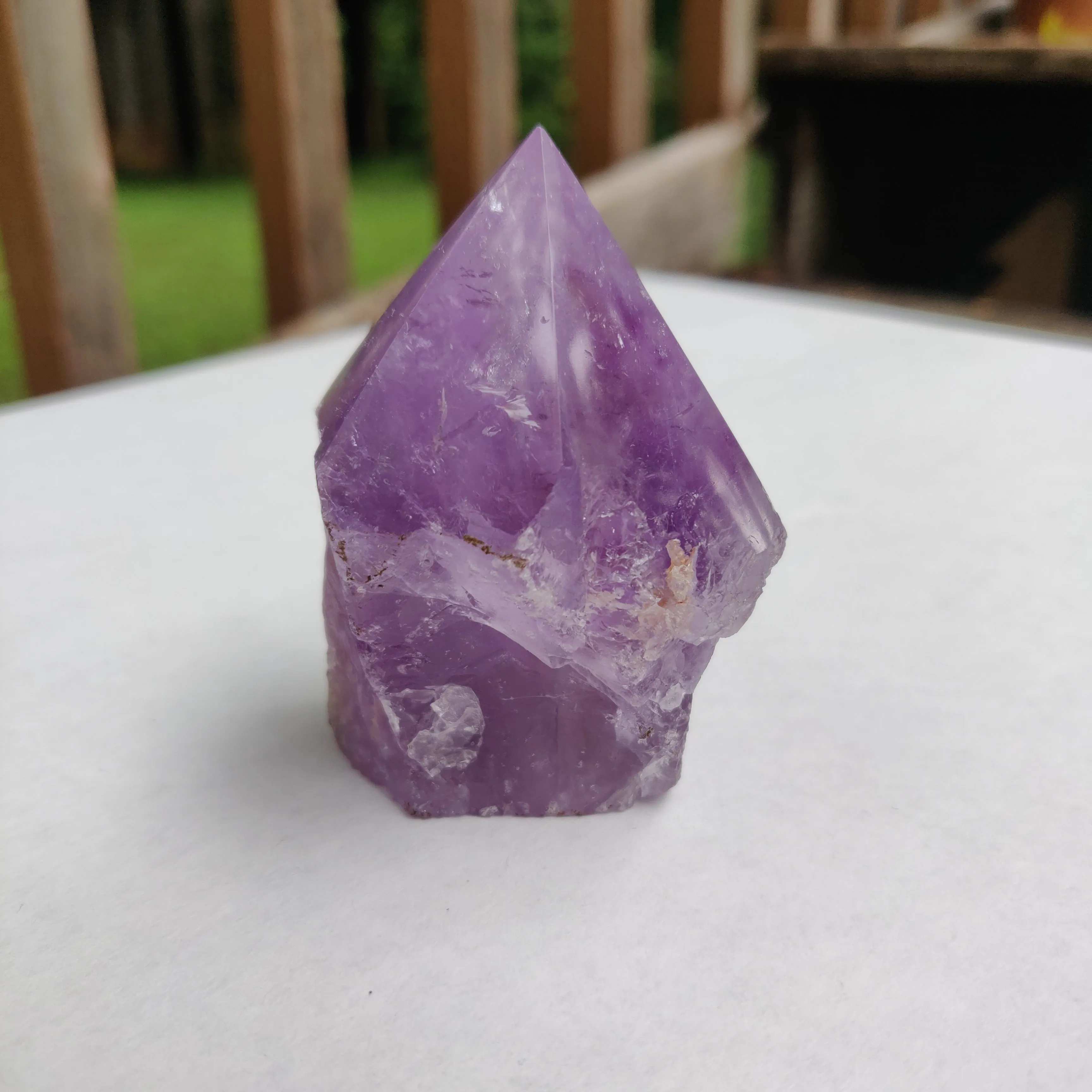 Amethyst Point, Polished Point with Rough Base (#12)