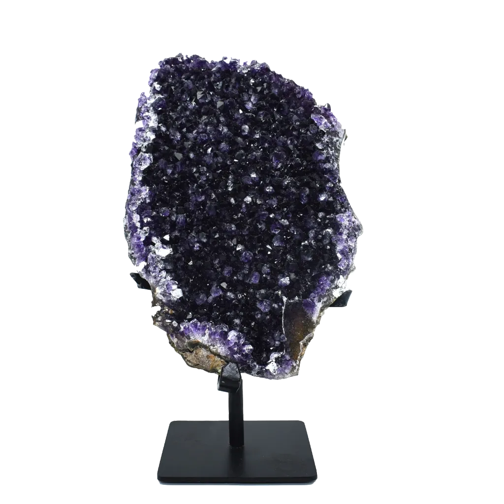 Amethyst Specimen on Metal Stand