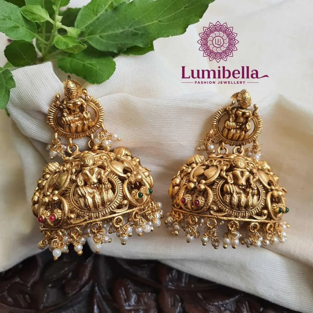 Big Lakshmi Jhumki Earrings