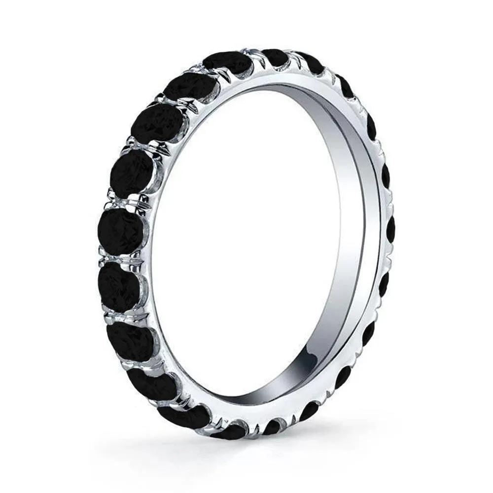 Black Diamond U-Pave Eternity Ring