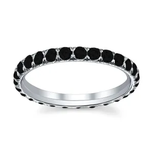 Black Diamond U-Pave Eternity Ring