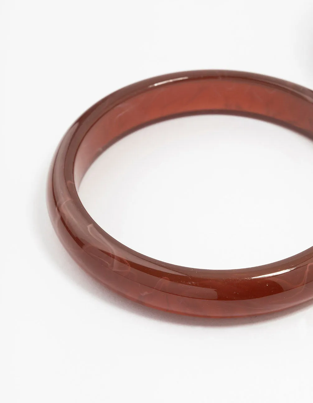 Brown  Acrylic Bangles 2-Pack