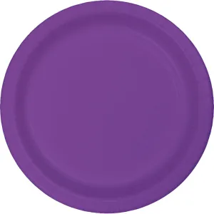 Bulk Amethyst Purple Sturdy Style 8.75 inch Paper Dinner Plates (240 per Case)