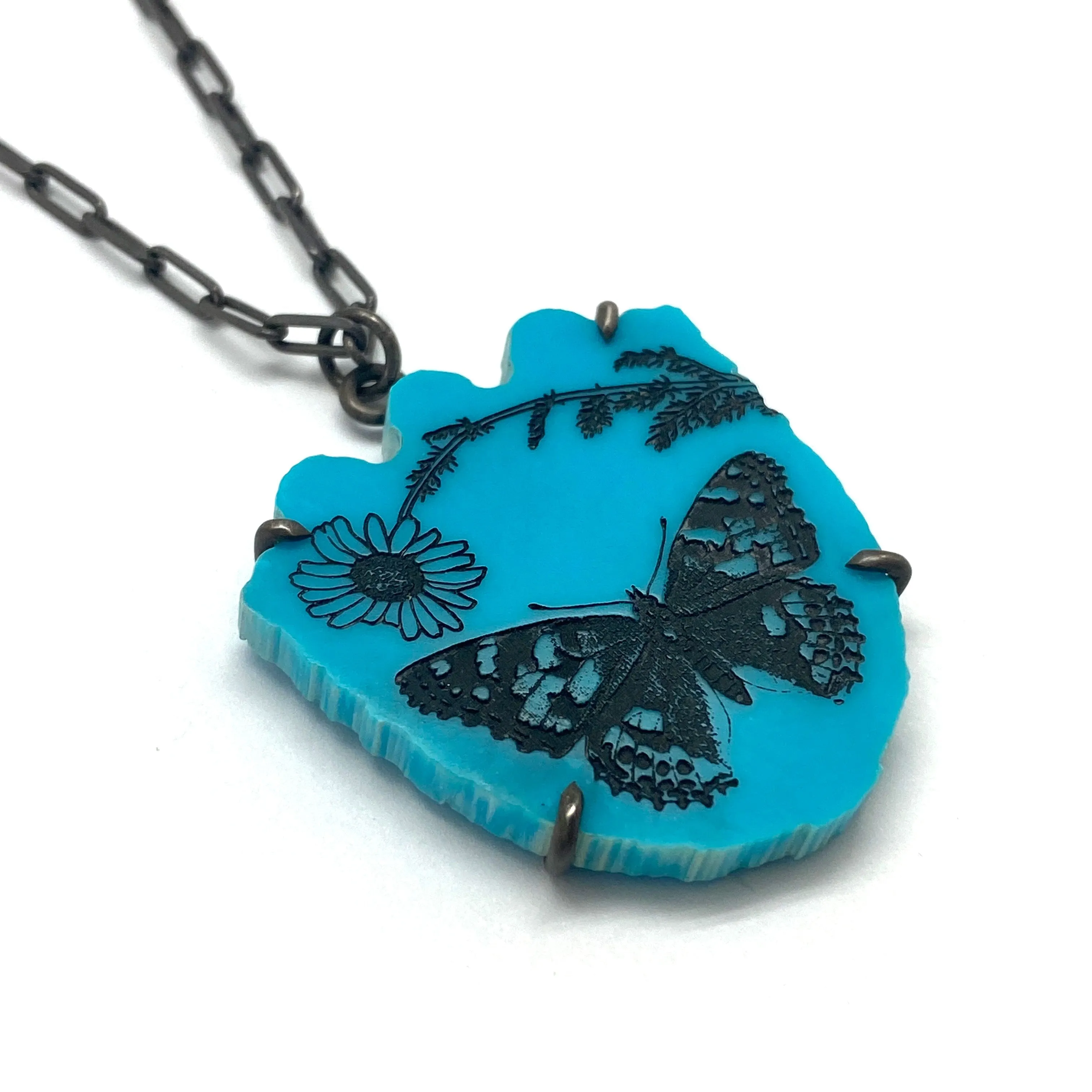 Butterfly Turquoise Pendant