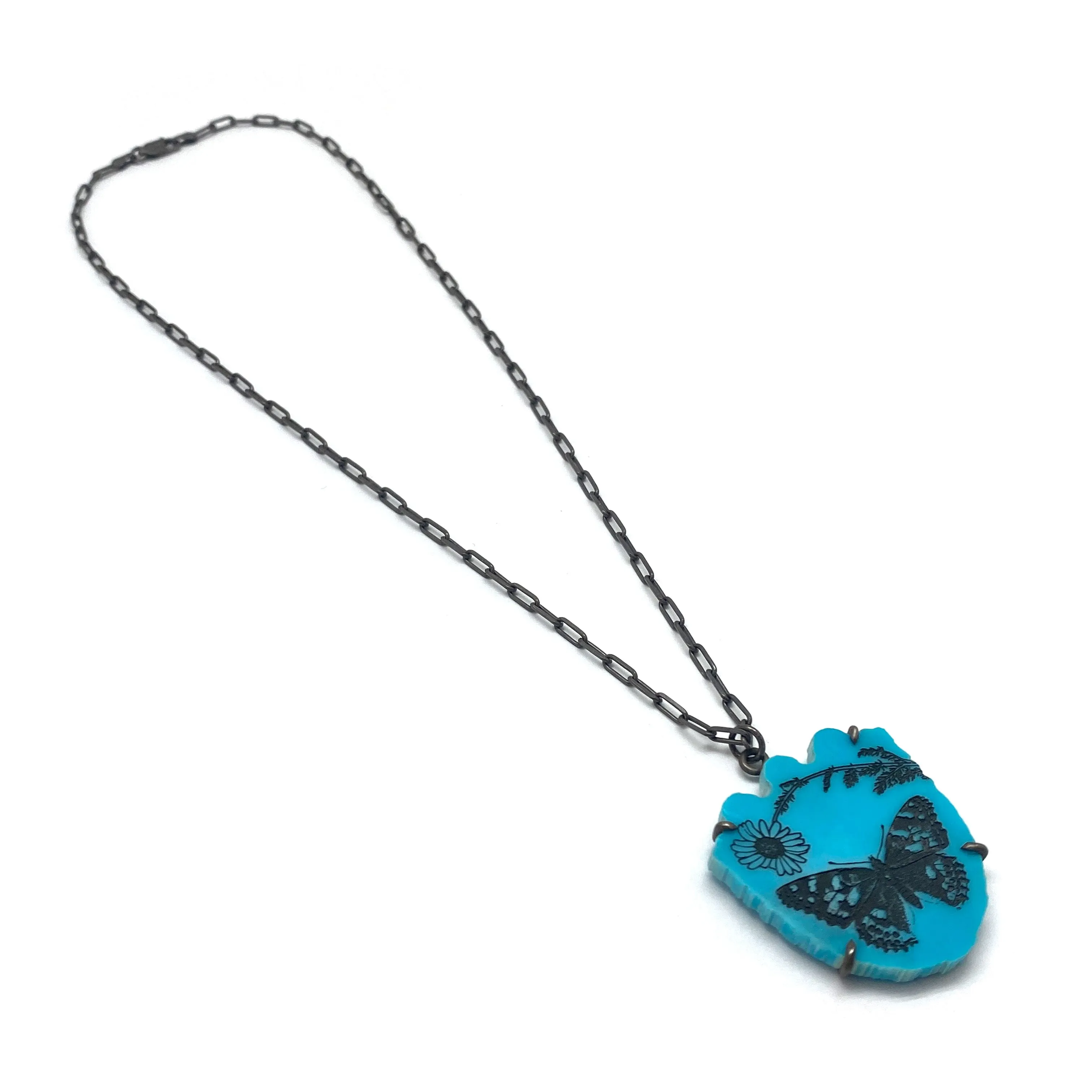 Butterfly Turquoise Pendant