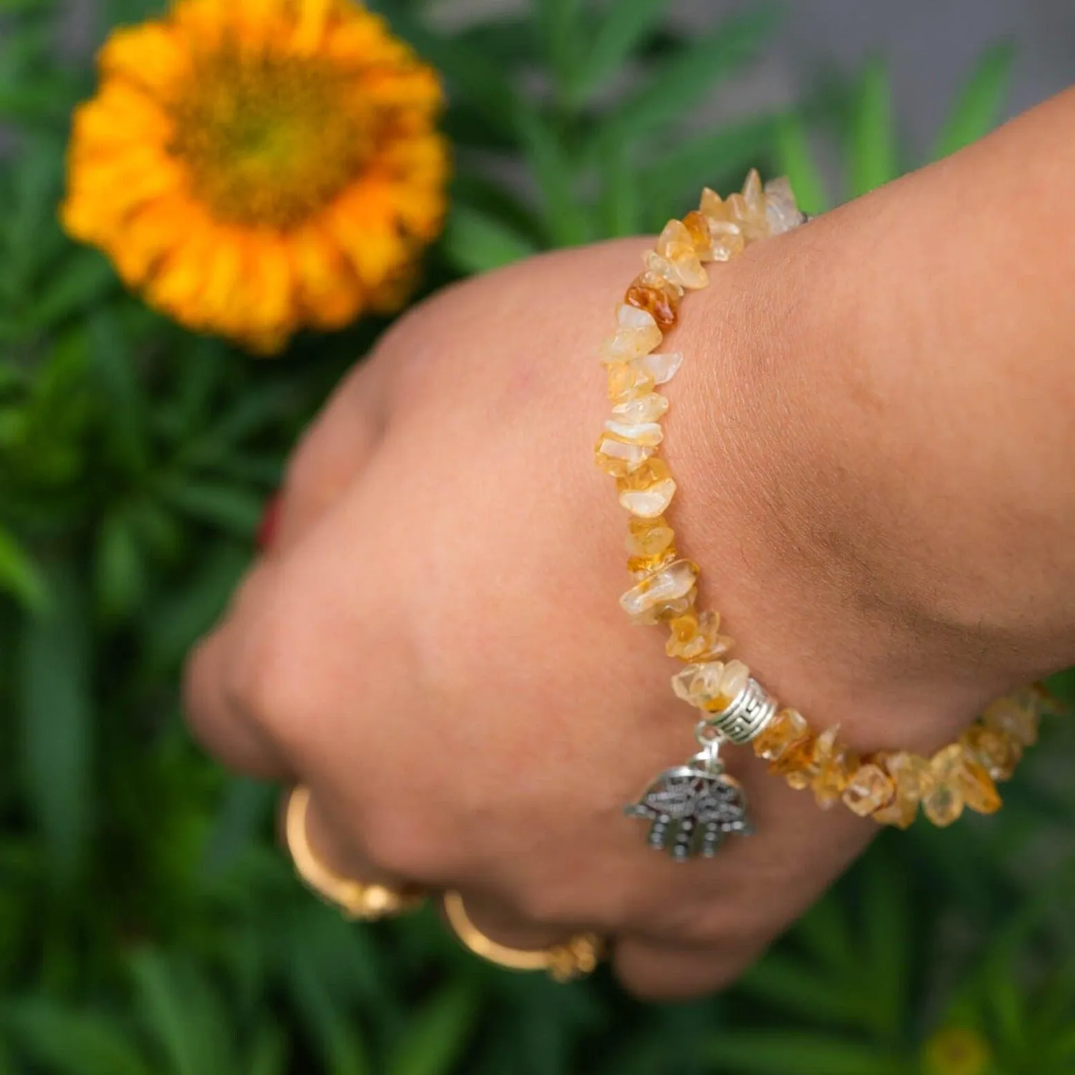 Citrine Chip Bracelet