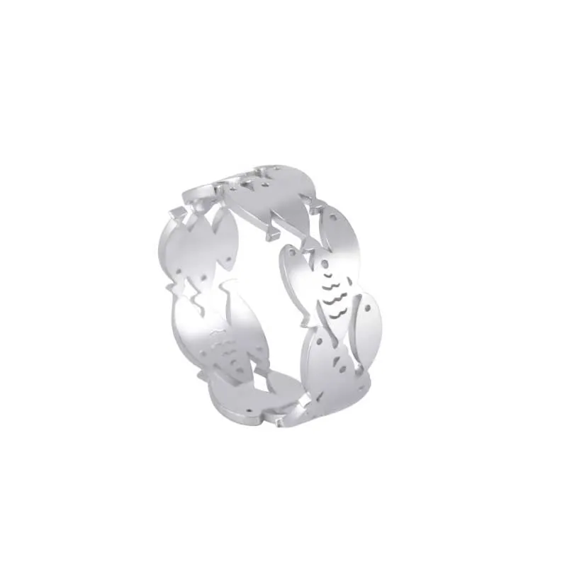 Cute and Charming Stackable Minimalist Stainless Steel Rings