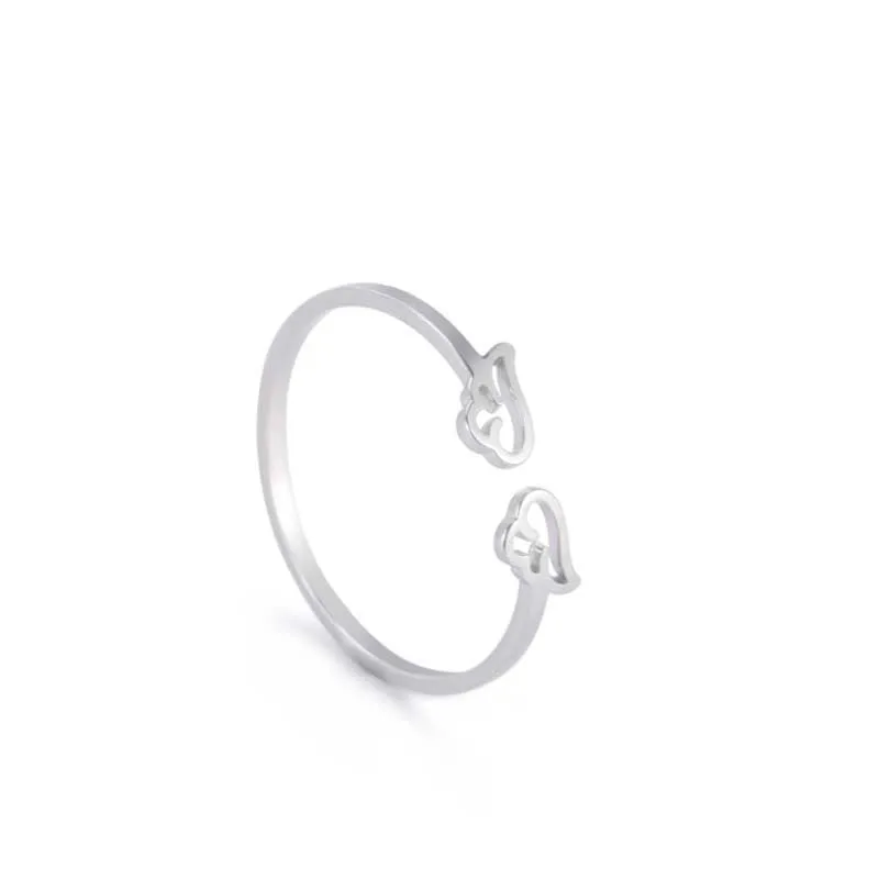 Cute and Charming Stackable Minimalist Stainless Steel Rings