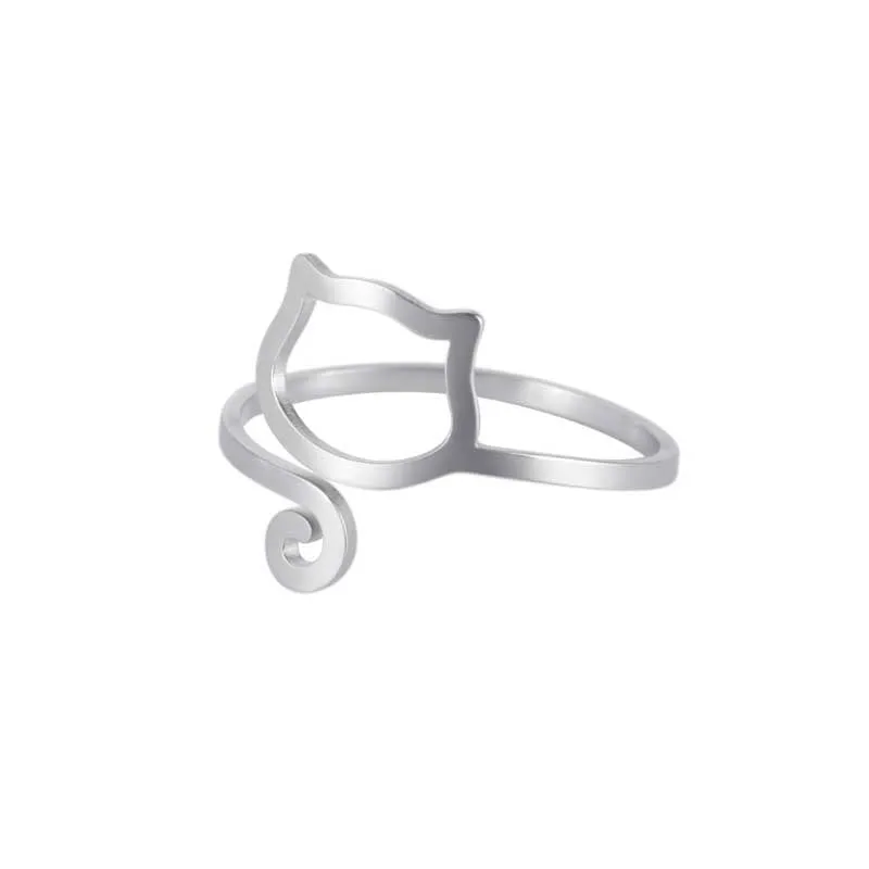 Cute and Charming Stackable Minimalist Stainless Steel Rings