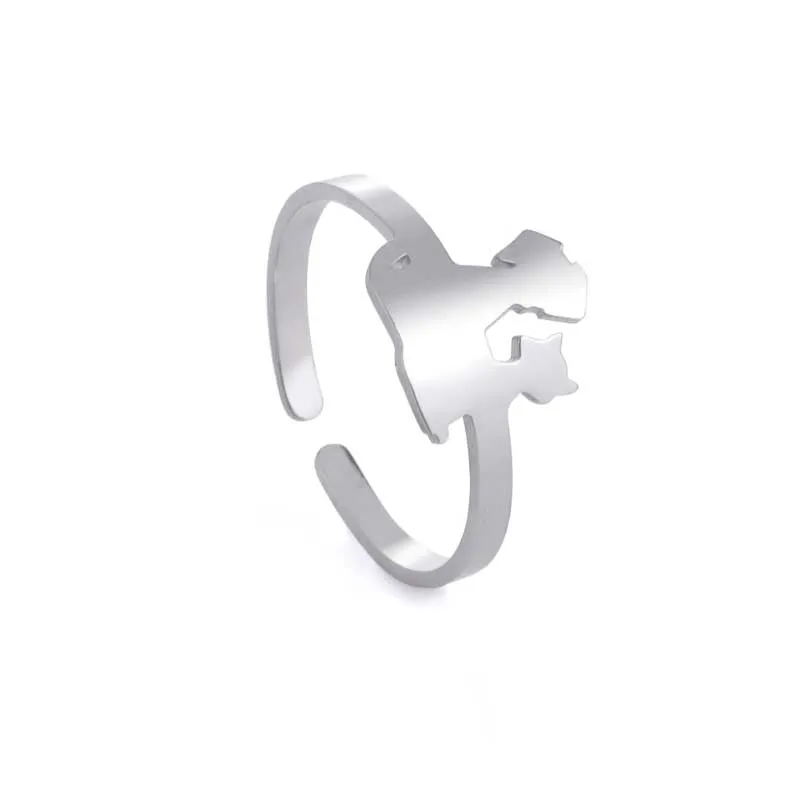 Cute and Charming Stackable Minimalist Stainless Steel Rings