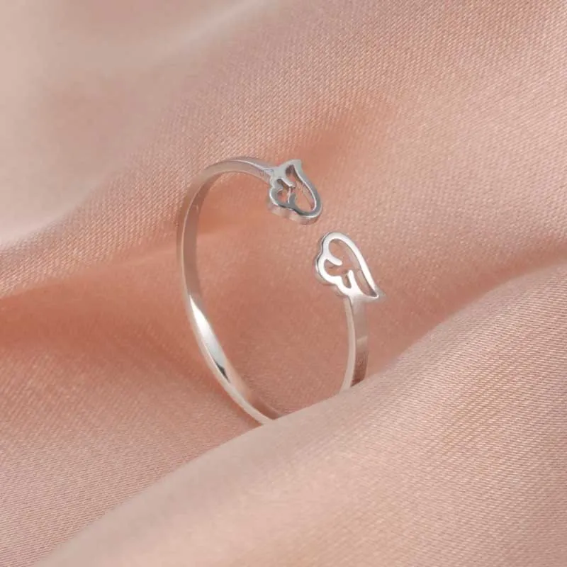 Cute and Charming Stackable Minimalist Stainless Steel Rings