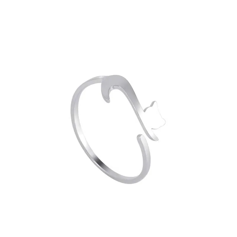 Cute and Charming Stackable Minimalist Stainless Steel Rings