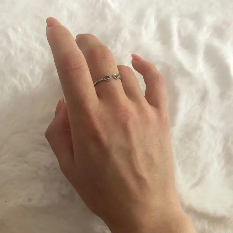 Cute and Charming Stackable Minimalist Stainless Steel Rings