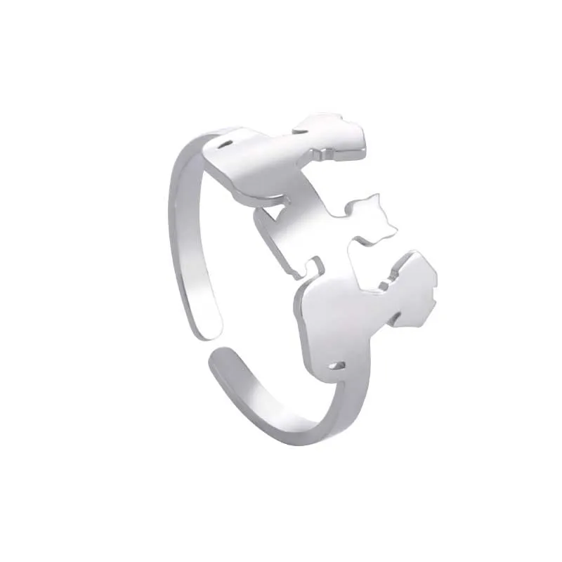 Cute and Charming Stackable Minimalist Stainless Steel Rings