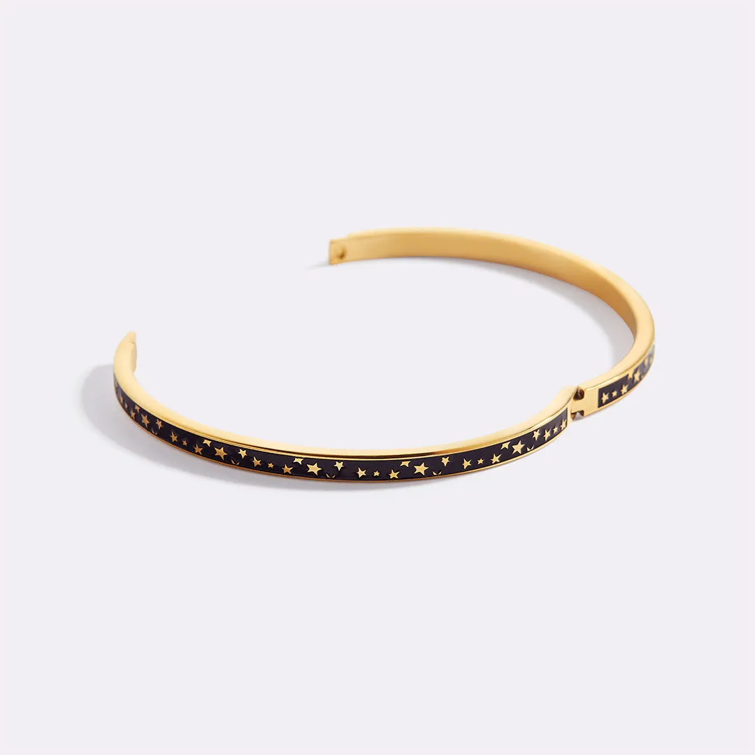 Enamel Bangle Bracelet