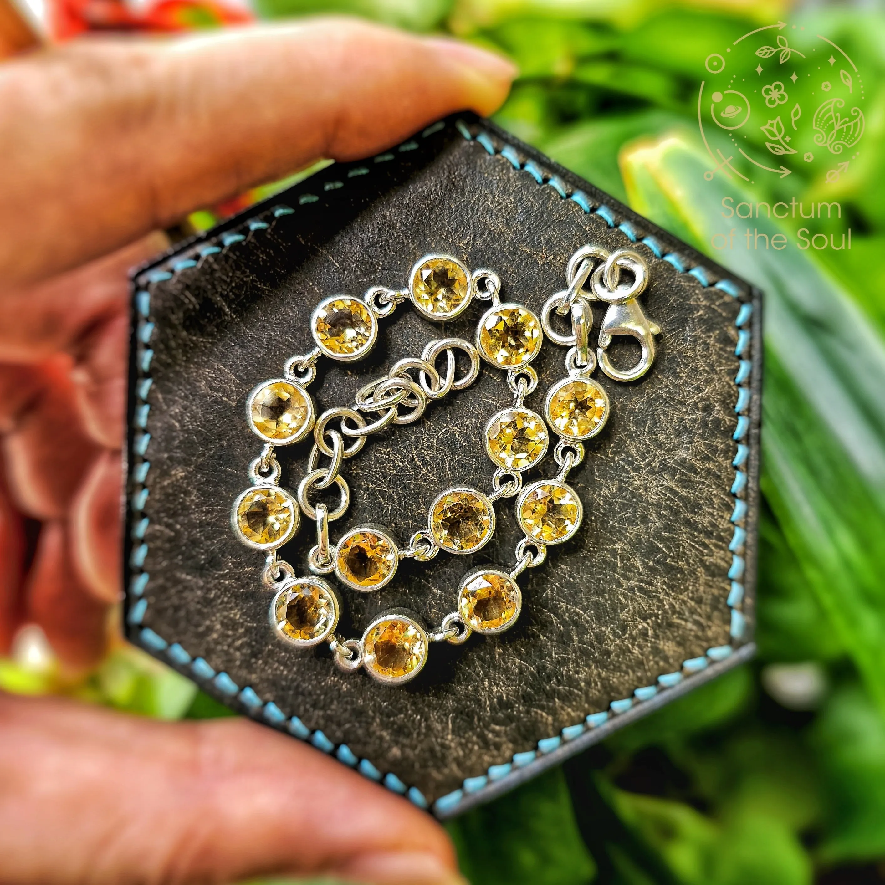 Faceted Gem Citrine Bracelet