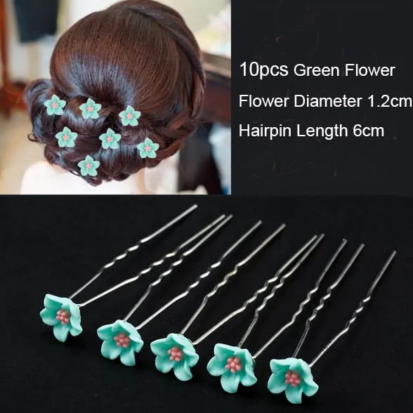 Fashion Women Simulated Pearl Hairpins Metal Barrette Clip Wedding Bridal Tiara Hair Accessories Wedding Hairstyle Design Tools