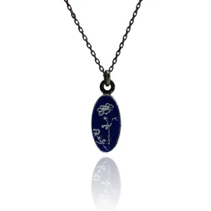 Floral Lapis Pendant