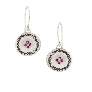 Four Star Memories Earrings with Ruby