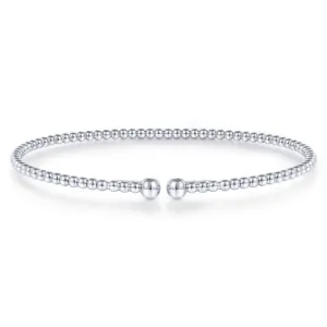 Gabriel & Co. 14k White Gold Bujukan Bangle Bracelet