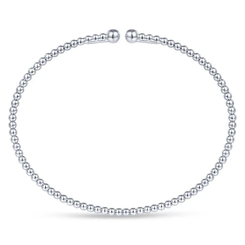 Gabriel & Co. 14k White Gold Bujukan Bangle Bracelet