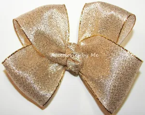 Gold Hair Bow