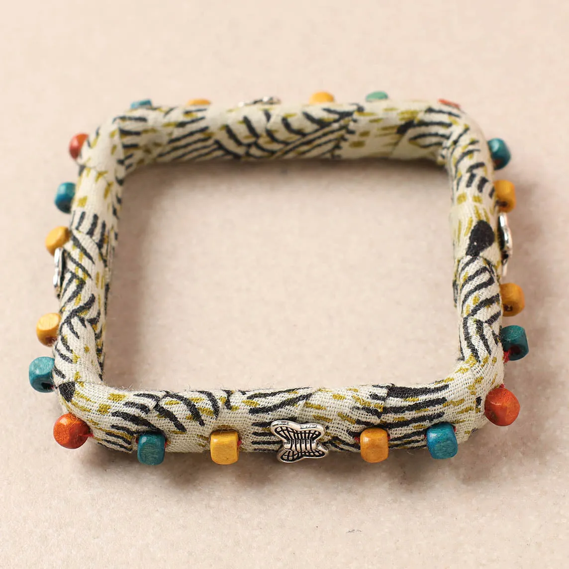 Handcrafted Fabart Square Bangle by Asalkaar (Size - 2-6)