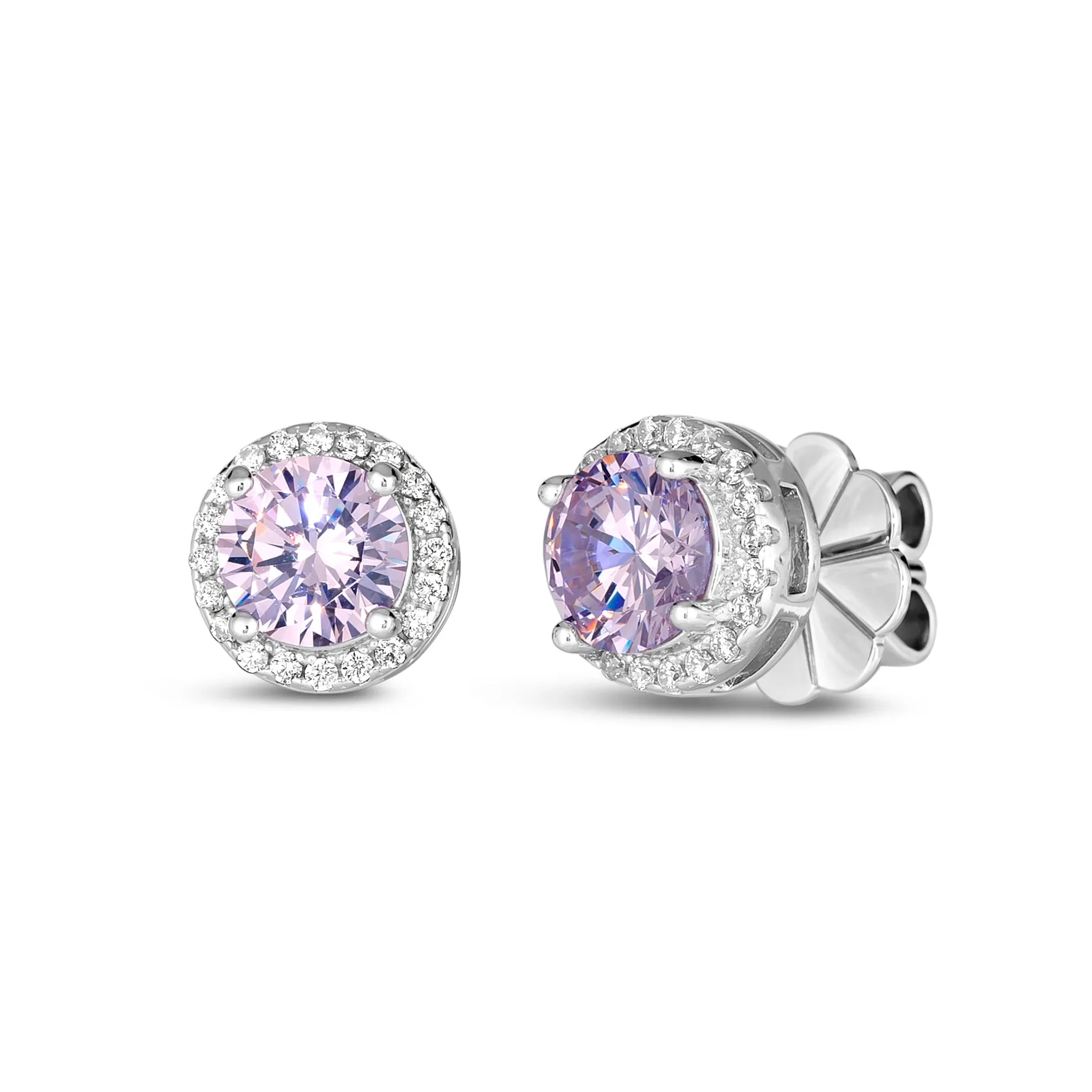 Hello, Halo 2 Carat Diamond Crystalline Studs