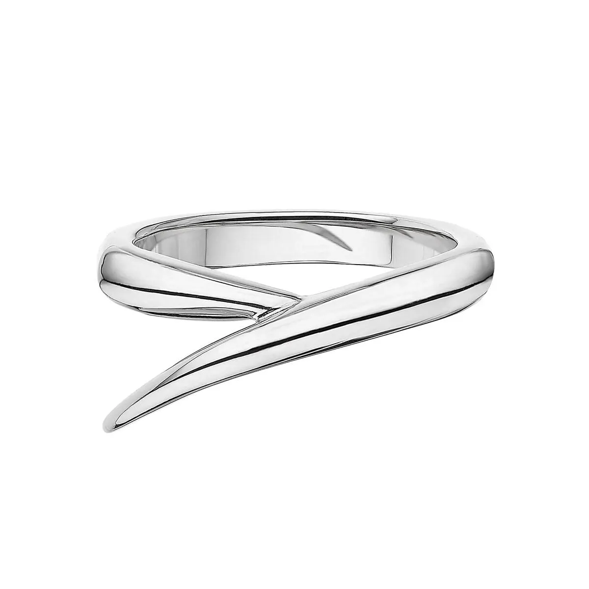 Interlocking Duo Ring - 18ct White Gold & Diamond